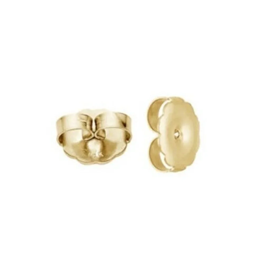 Gold 14K Plated XL Monster Earnuts Earring Backs Stoppers 8mm Findings 10 pcs